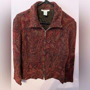 Dressbarn Black and Brown Knit Fabric